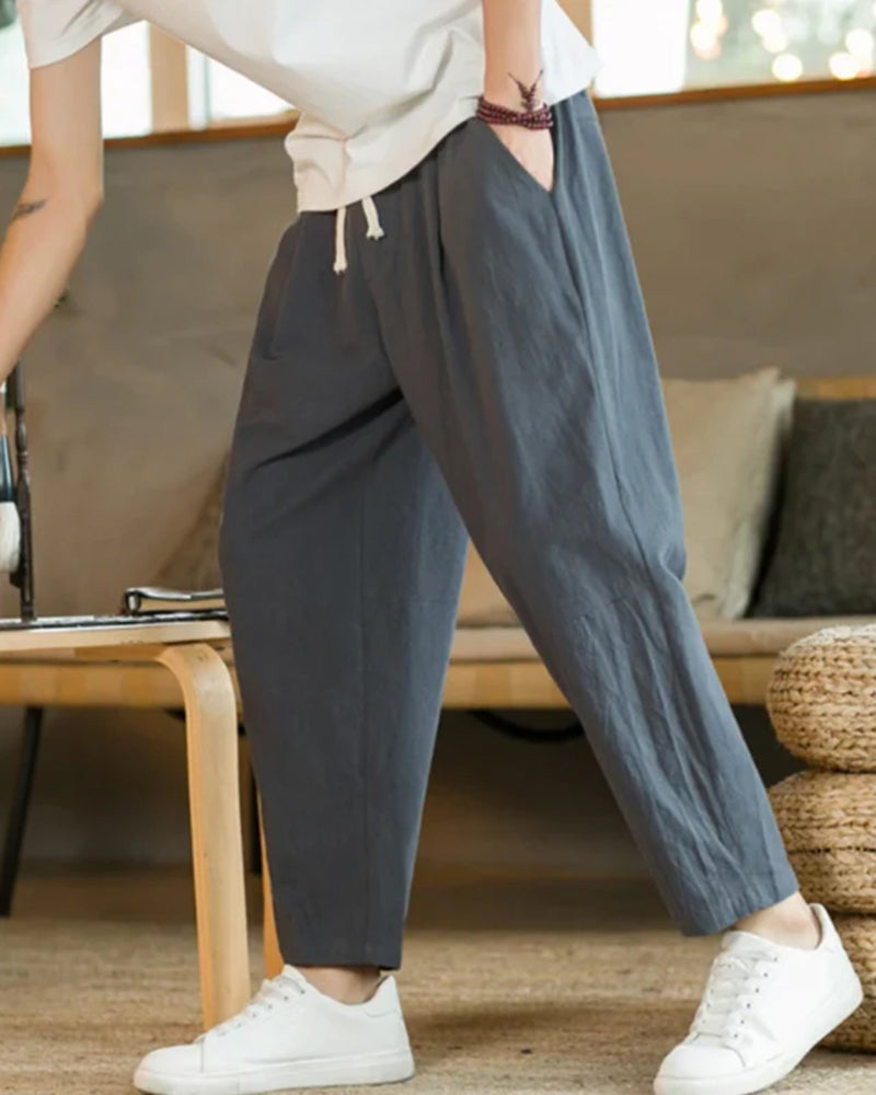 Cancun Leinen & Baumwoll-Hose