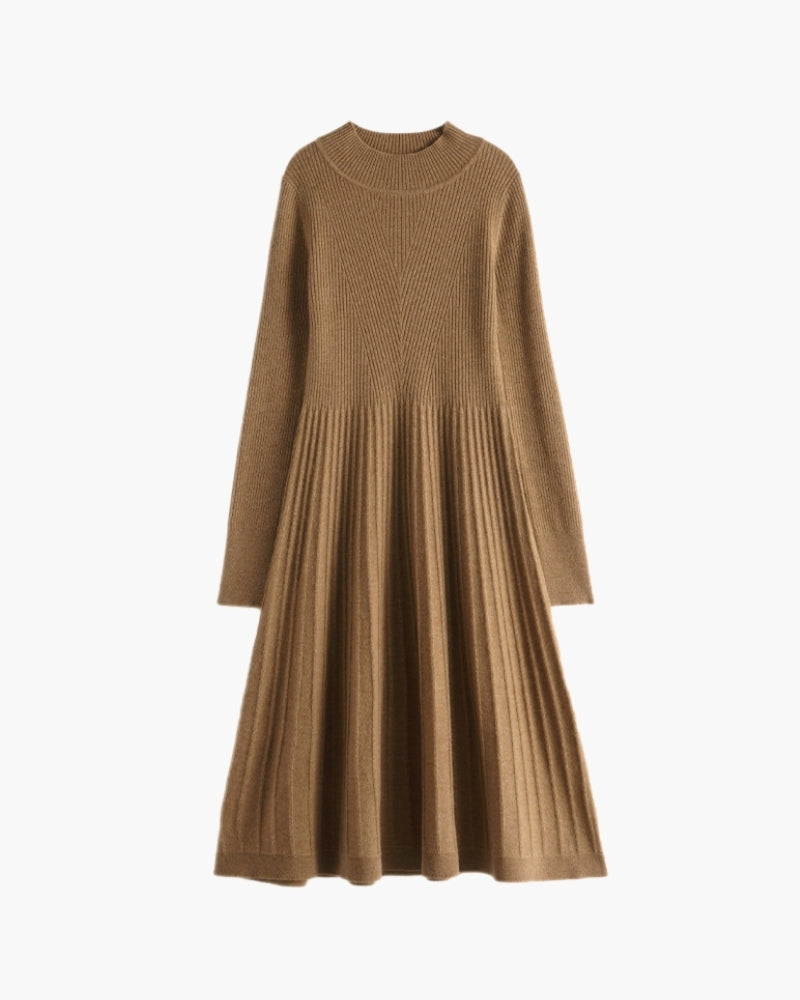 Reines Kaschmir Flare Kleid