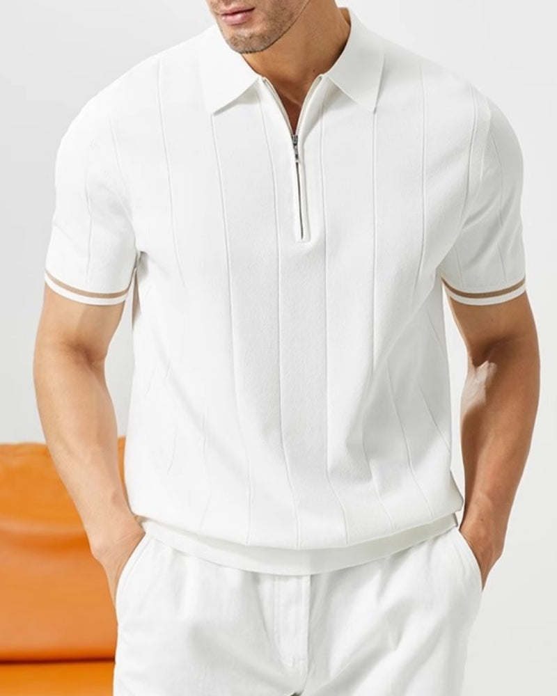 Signature Kontrast-Trim Polo