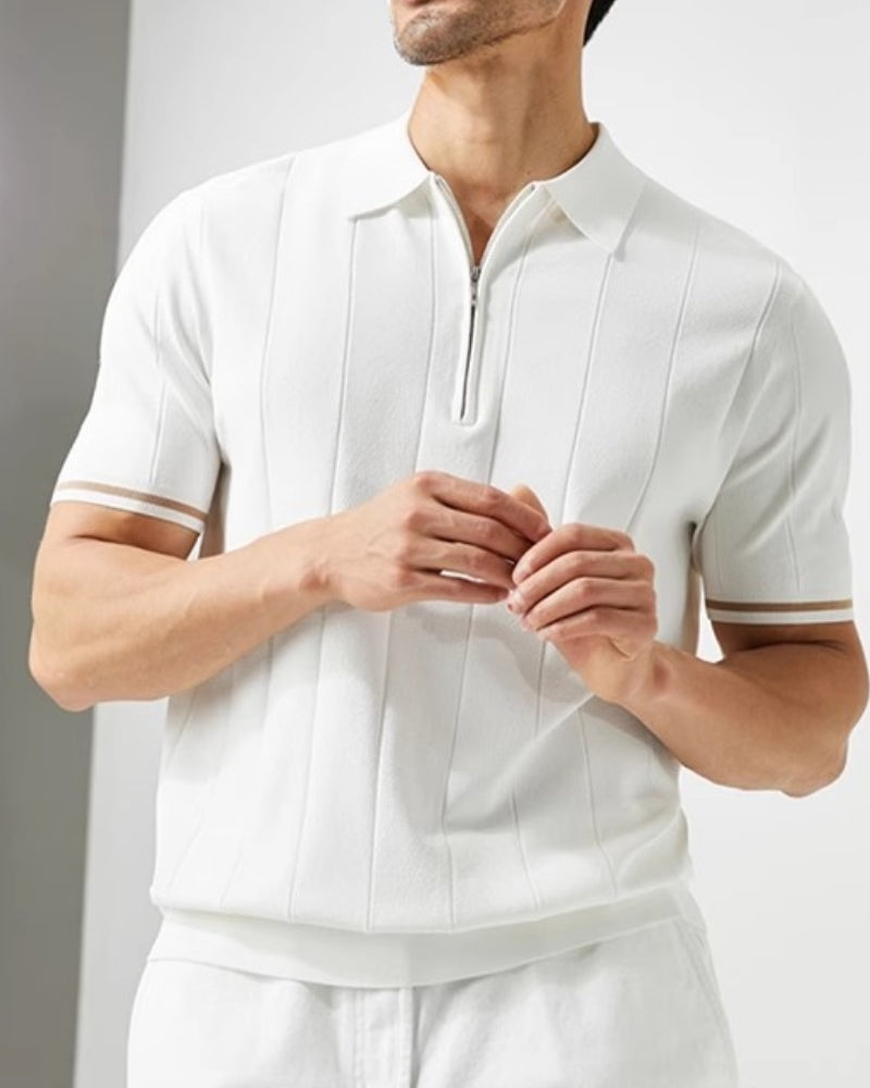 Signature Kontrast-Trim Polo