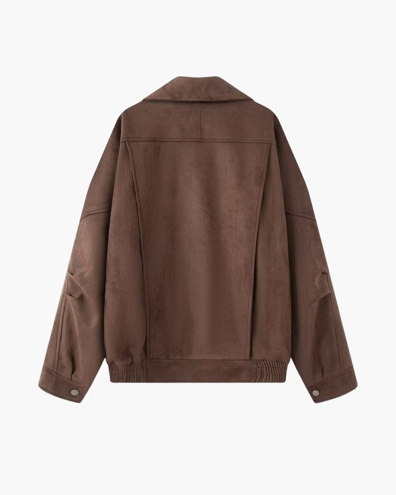 Vintage Wildleder Drape Jacke