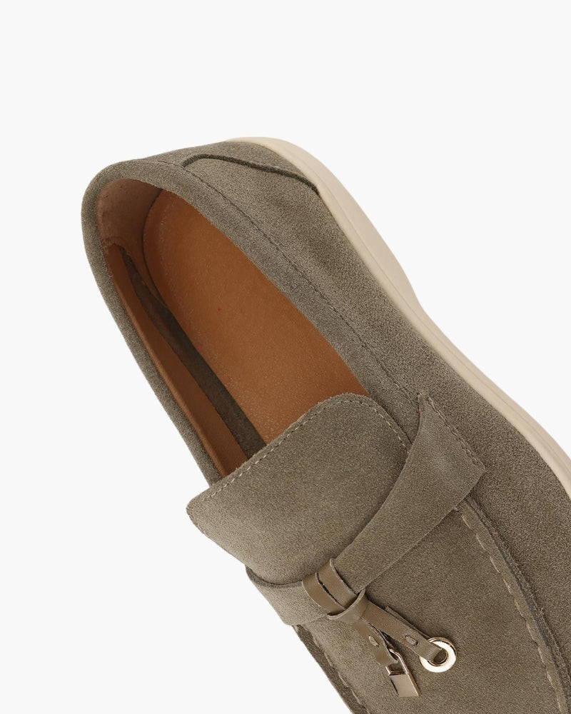 Old Money Wildleder Damen Loafer