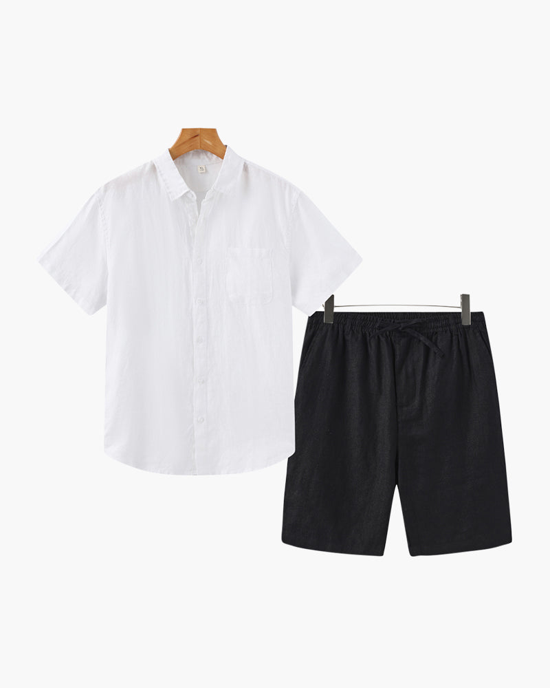 Old Money Leinen Kombi (Shorts)