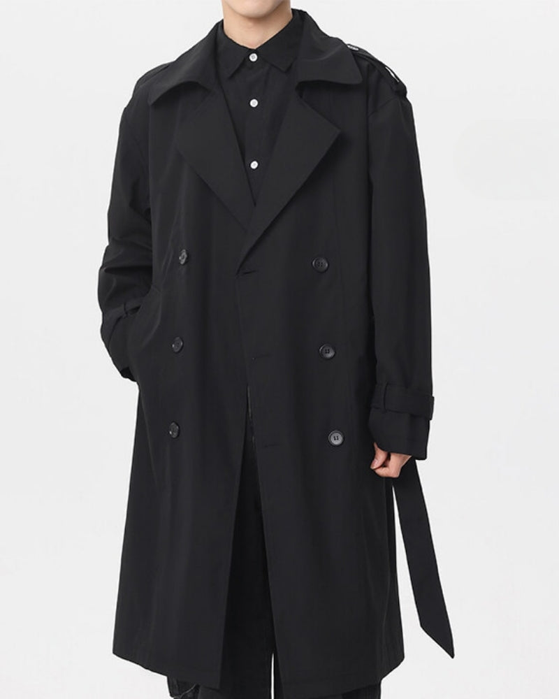 Klassischer Doppelreiher Trenchcoat