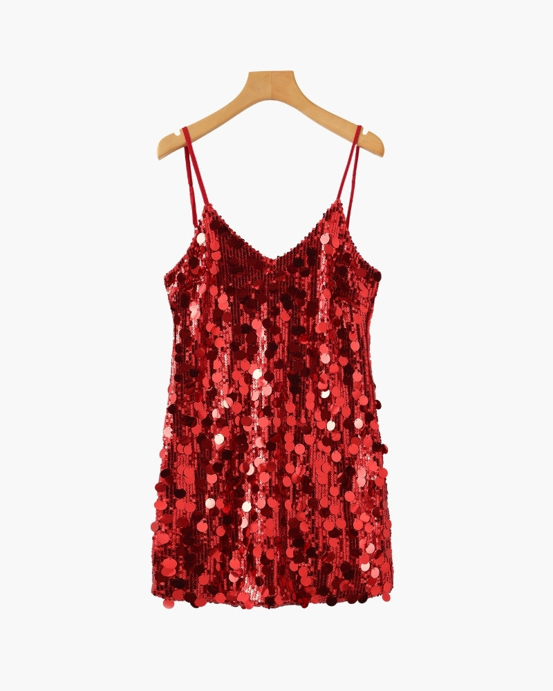 Pailletten Party Minikleid