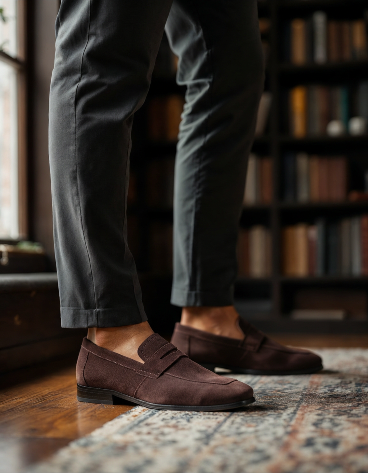 Old Money Wildleder Penny Loafer