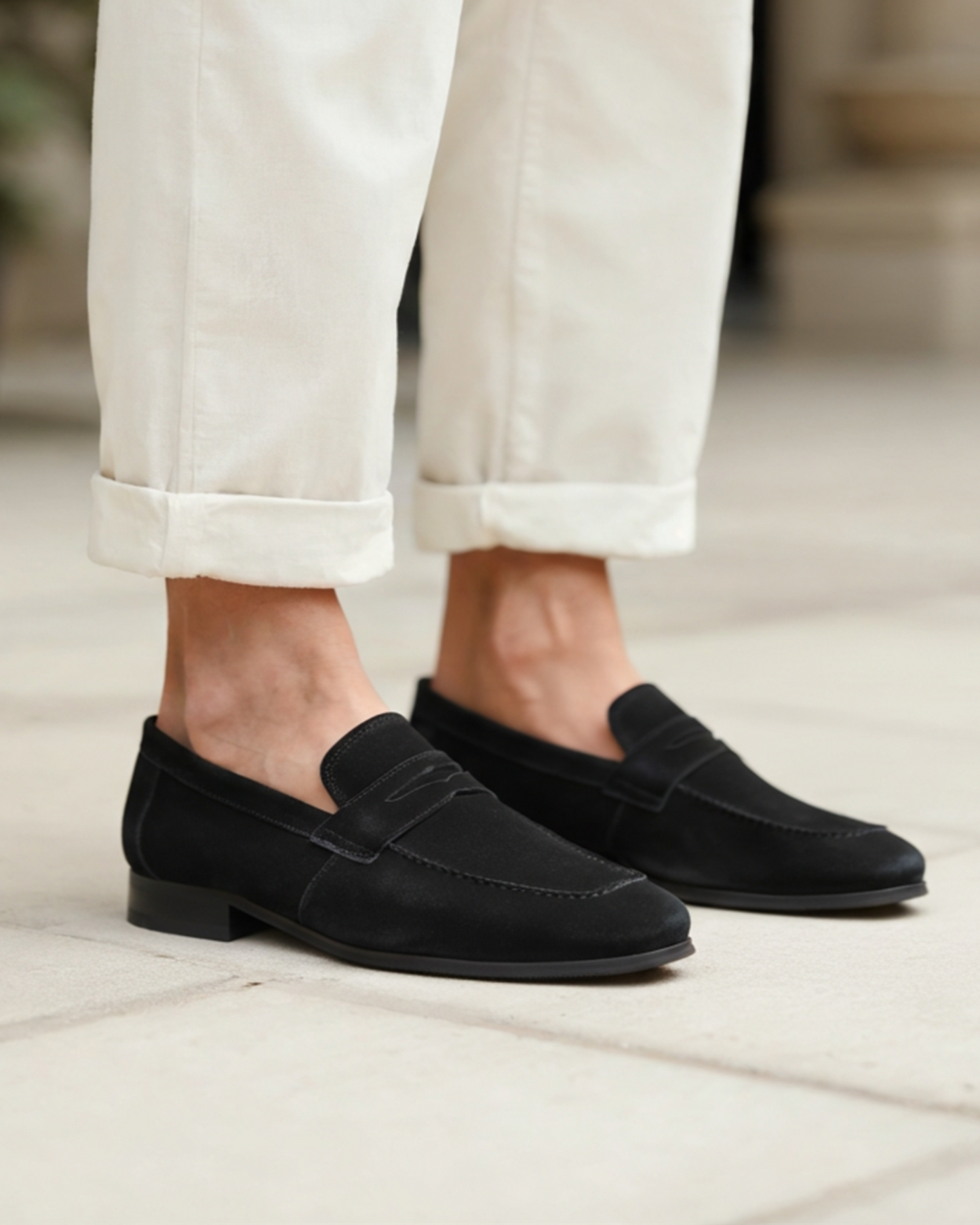 Old Money Wildleder Penny Loafer