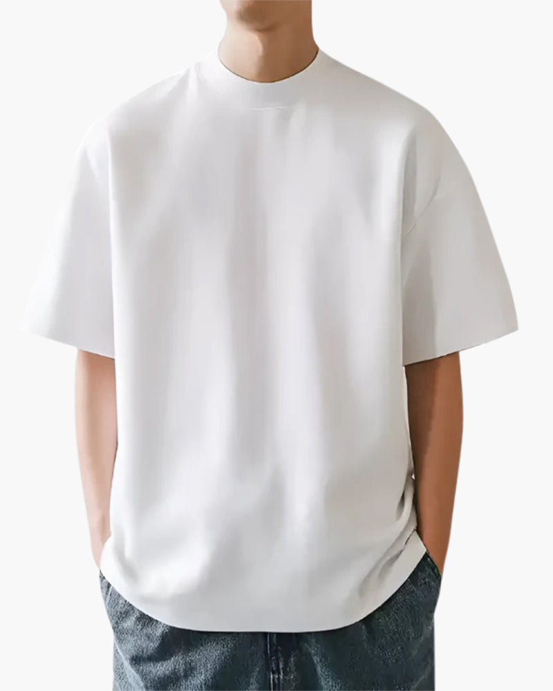 Einfarbiges Raffiniertes T-Shirt