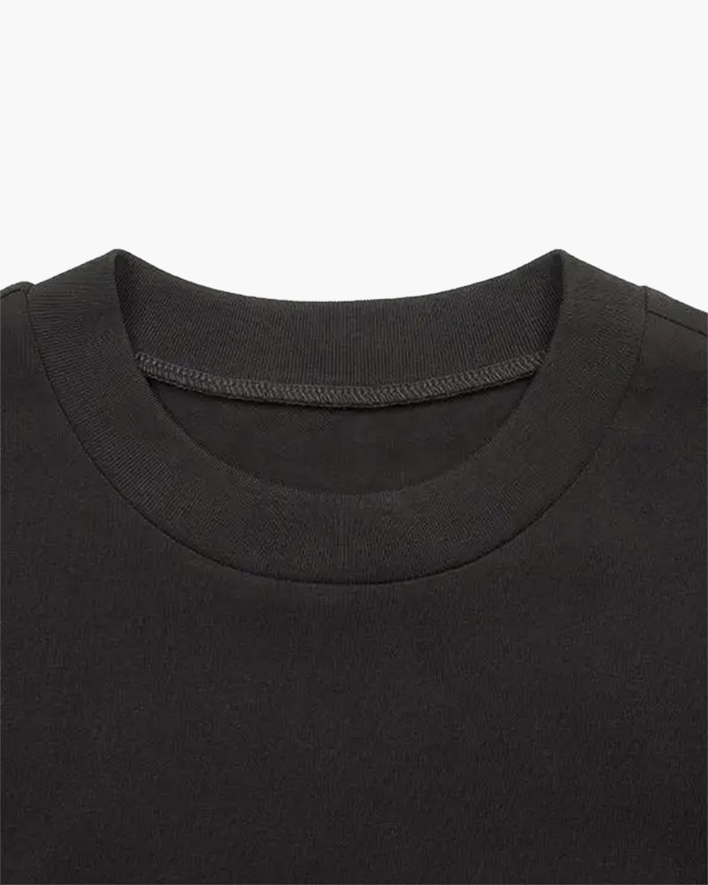 Einfarbiges Raffiniertes T-Shirt