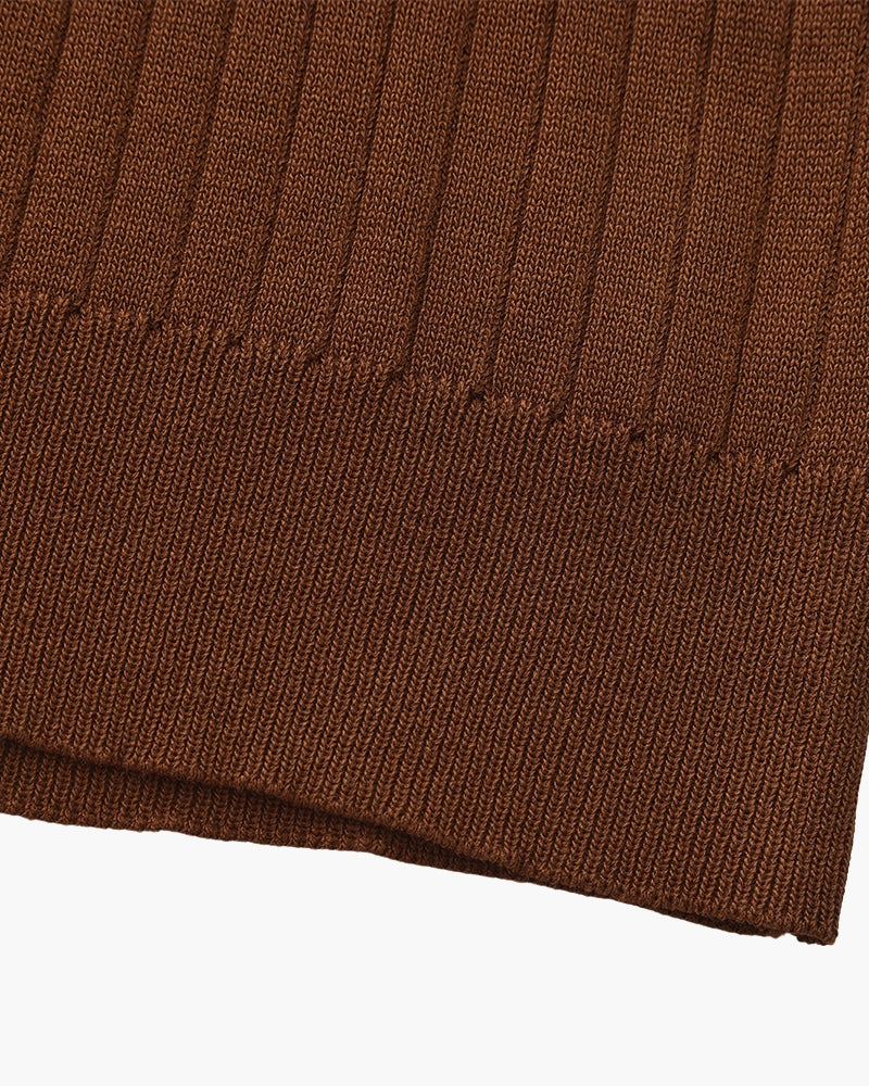 Premium Geripptes Polo