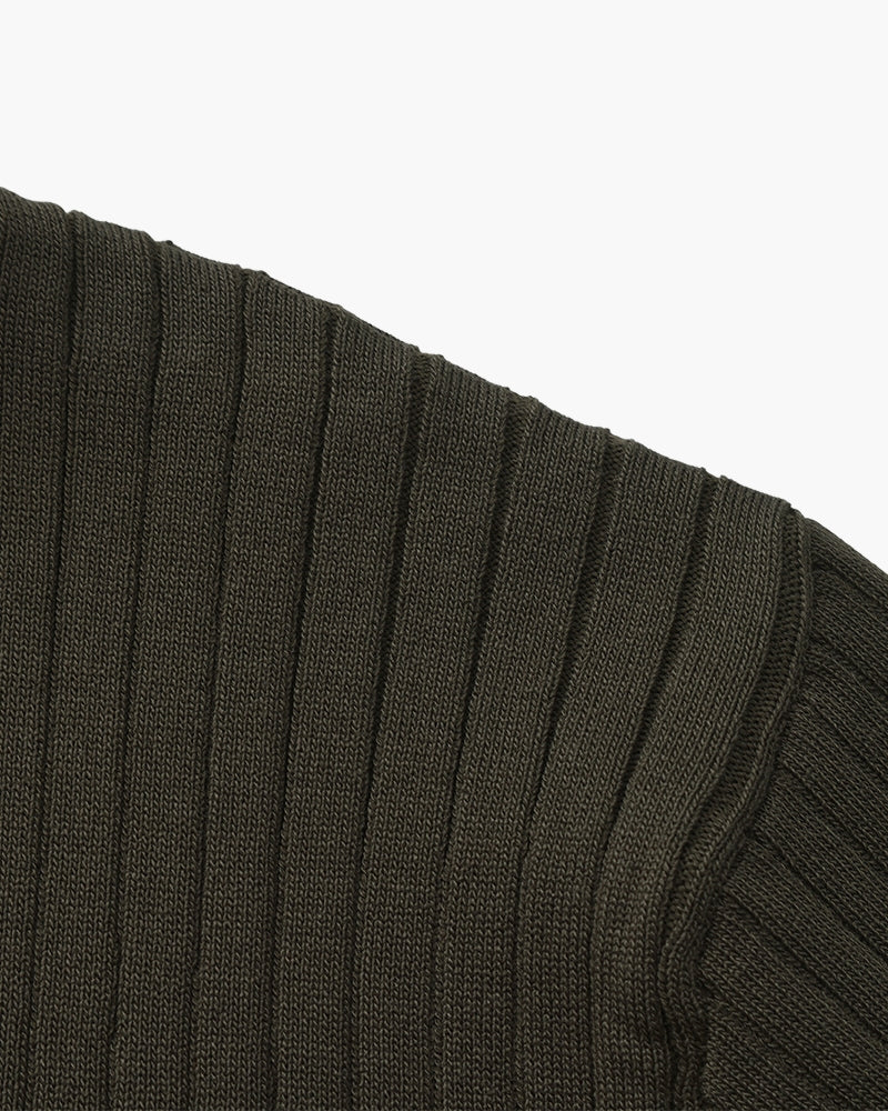 Premium Geripptes Polo