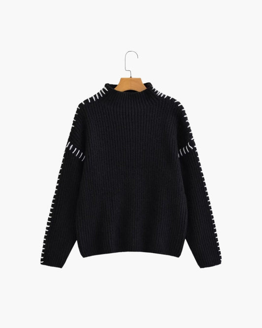 Der Lila Stitch Pullover