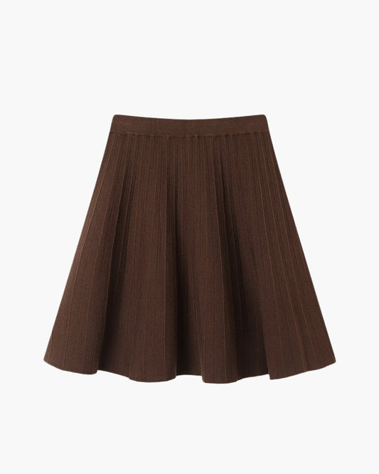 Oxford Plissierter Woll-Minirock
