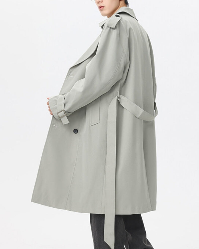 Klassischer Doppelreiher Trenchcoat