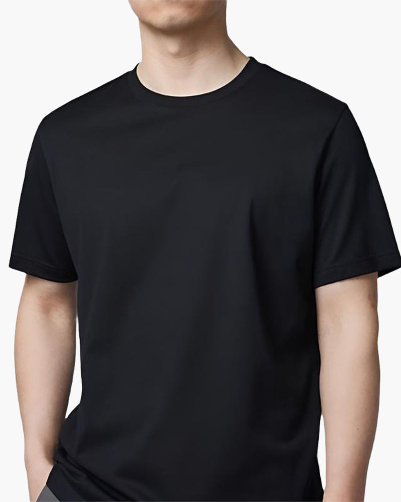Einfarbiges Raffiniertes T-Shirt