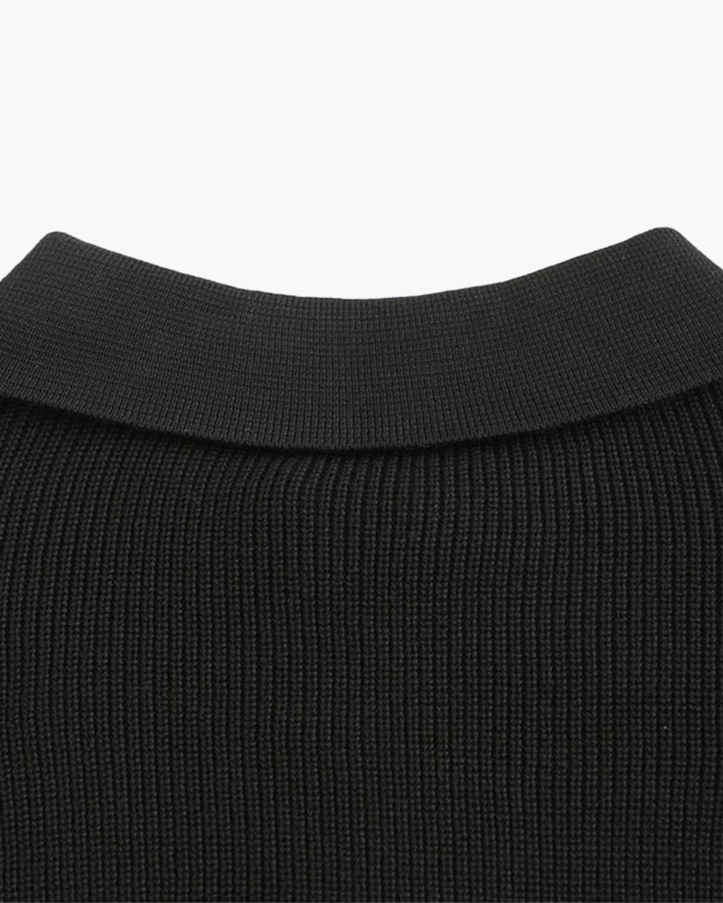 Cesare Pullover mit Halbreißverschluss