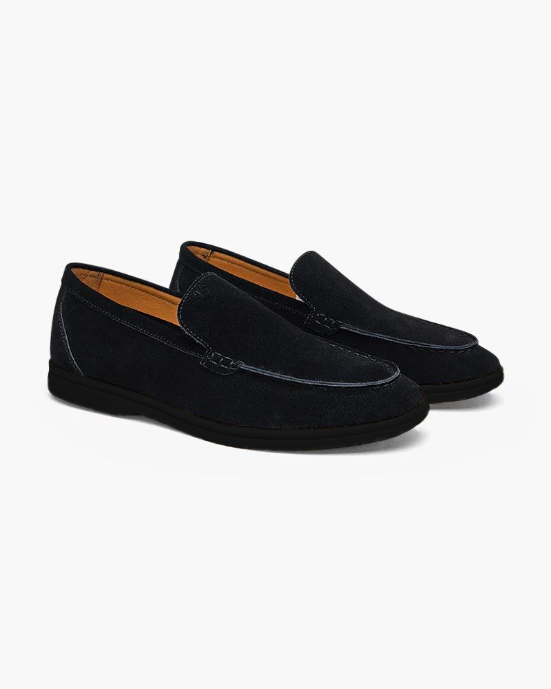 Premium Wildleder Loafer - Schwarze Sohlen