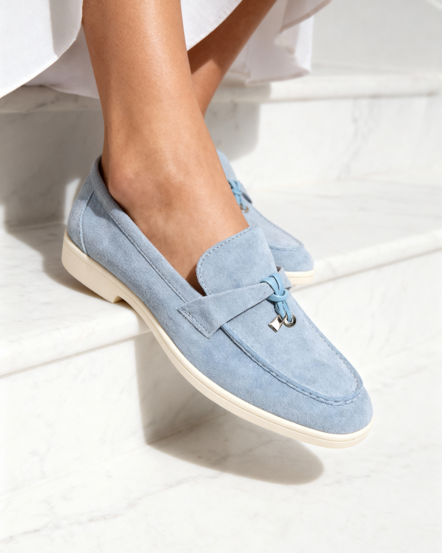 Old Money Wildleder Damen Loafer