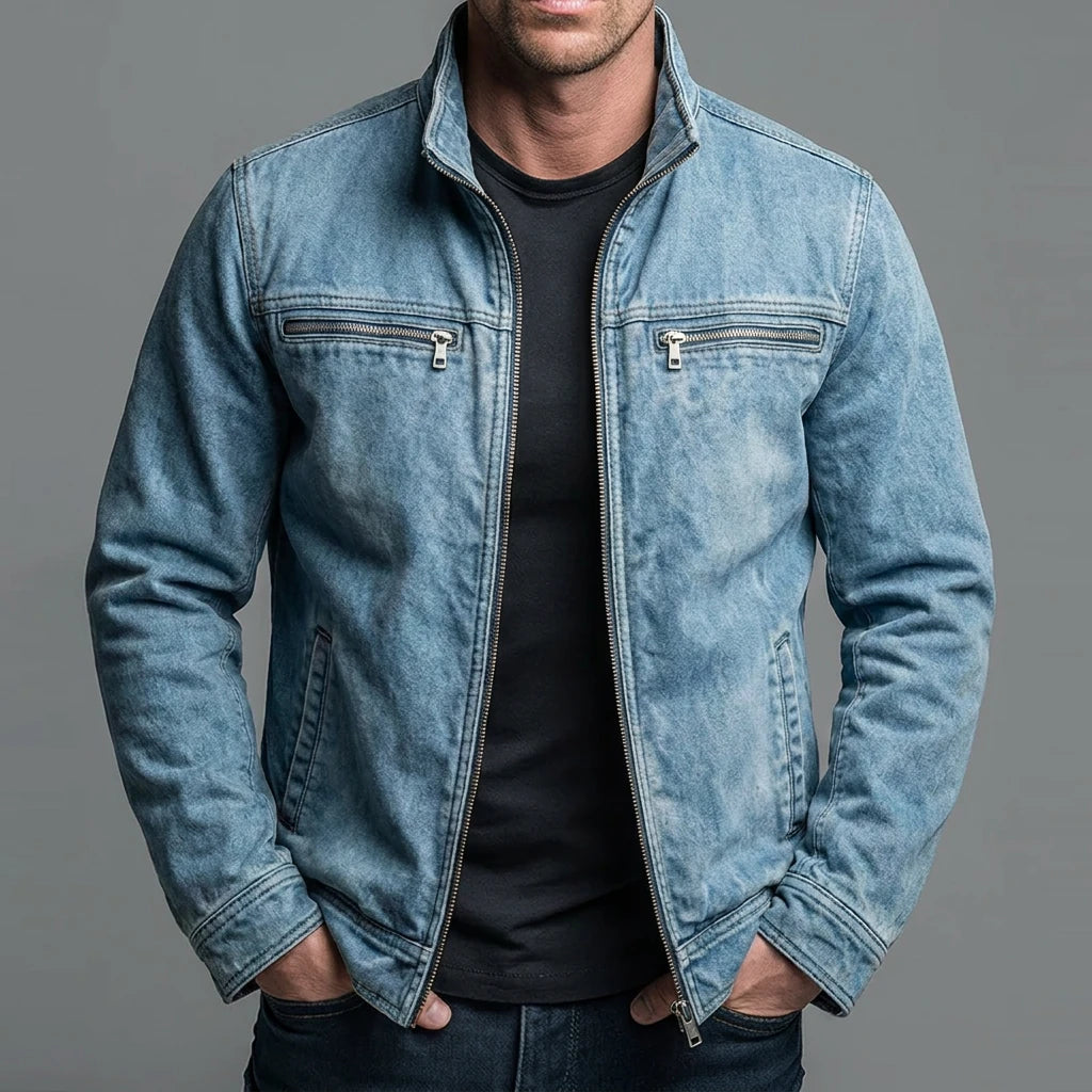 Kylian Herren Vintage-Jacke – Robuste Baumwolle, zeitloser Stil
