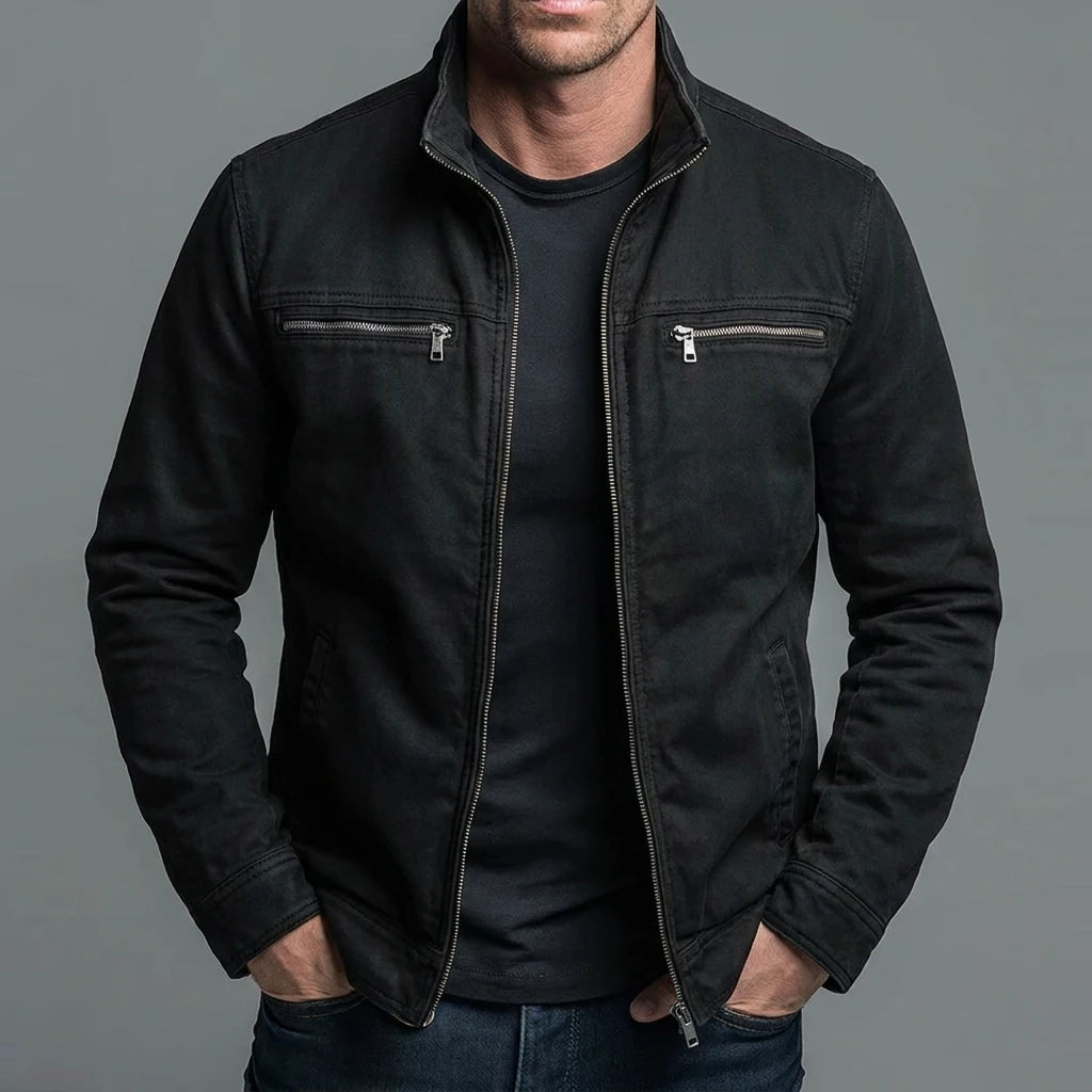 Kylian Herren Vintage-Jacke – Robuste Baumwolle, zeitloser Stil