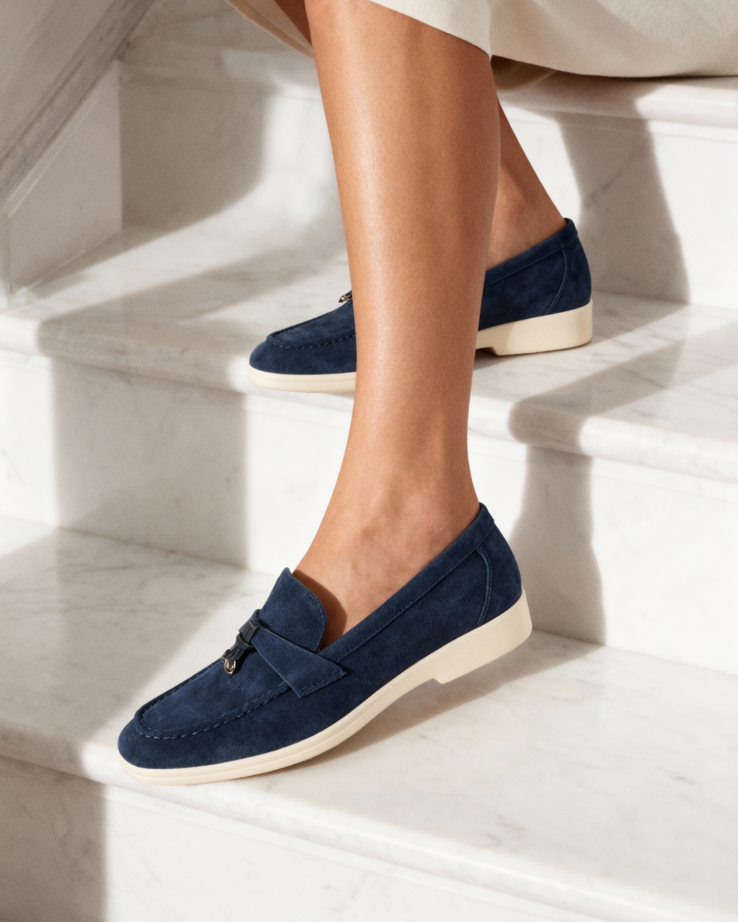 Old Money Wildleder Damen Loafer