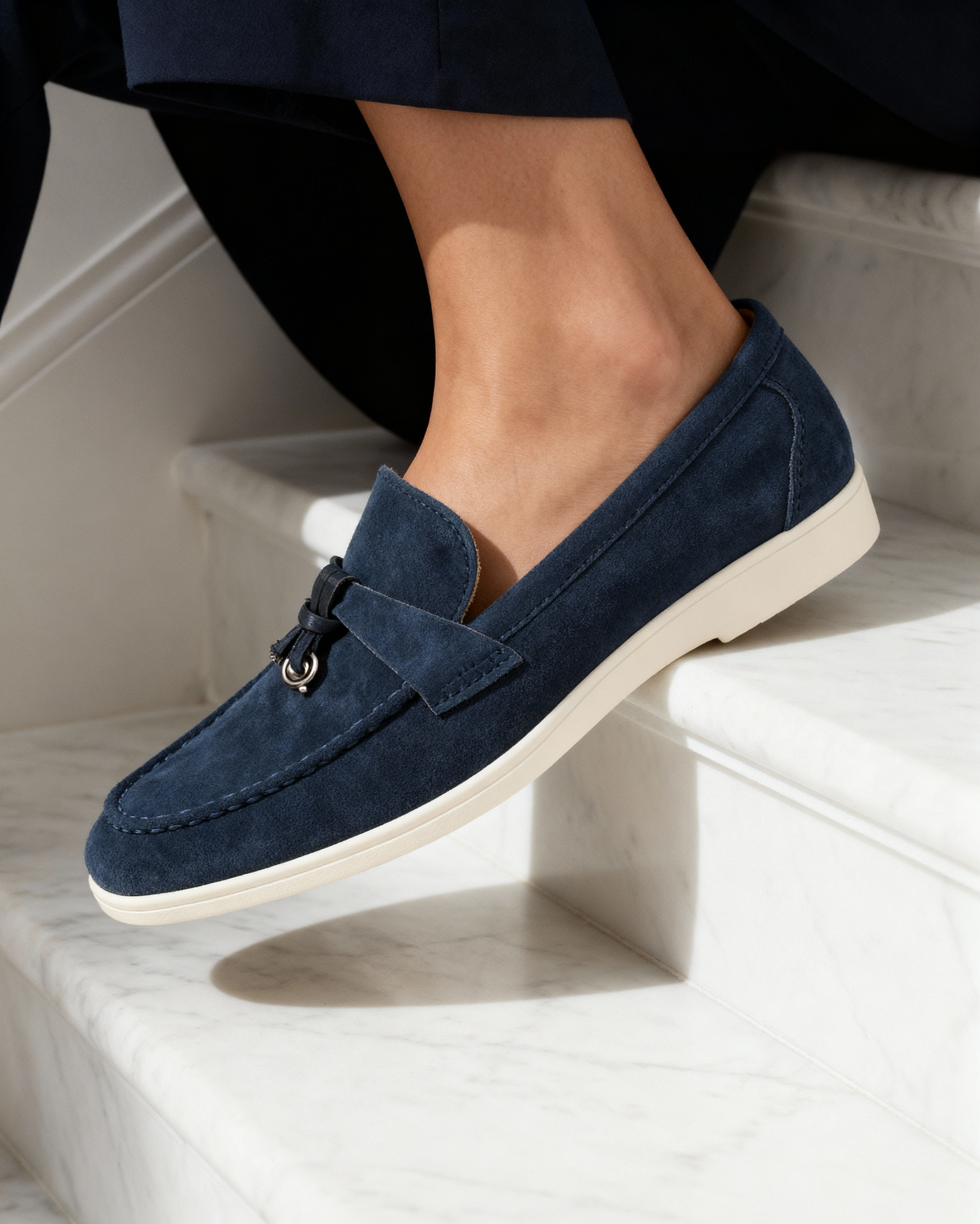 Old Money Wildleder Damen Loafer